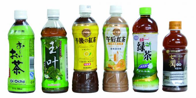 ორი მხრიდან ბოთლის ავტომატური შემცირება ყდის იარლიყის აპლიკატორი მინერალური წყლისთვის