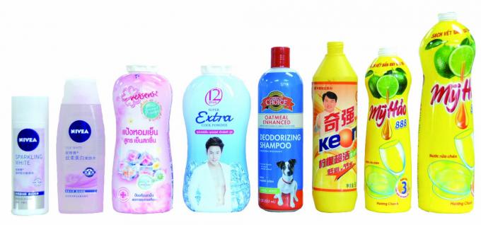 ღვინის ბოთლის ჯამში ბოთლის შემცირების ყდის ეტიკეტირების აპარატი მაღალი პოზიციონირების სიზუსტე