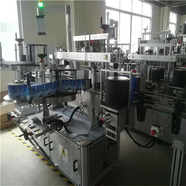 სტიკერების აპლიკატორის მანქანა, კისრის / წინა და კოშკის ორმაგი შესაფუთი მრგვალი მარკირების აპარატი