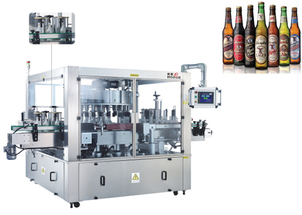 სამი სახის ადგილმდებარეობა aAutomatic Sticker Labelling Machine Rotary System Machinery
