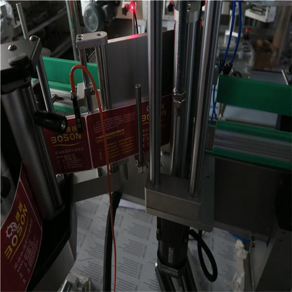 ოვალური ბოთლის ეტიკეტირების აპარატი, სტიკერების ეტიკეტის აპლიკატორის შამპუნი და სარეცხი საშუალების ეტიკეტი