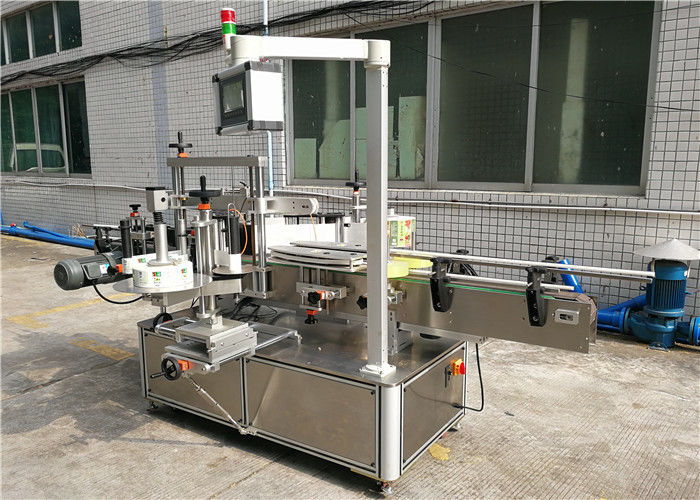 ჩინეთის შამპუნის ბრტყელი ბოთლის ეტიკეტირების აპარატი, თვითწებვადი ეტიკეტირების აპარატი წინა და უკანა მიმწოდებელი